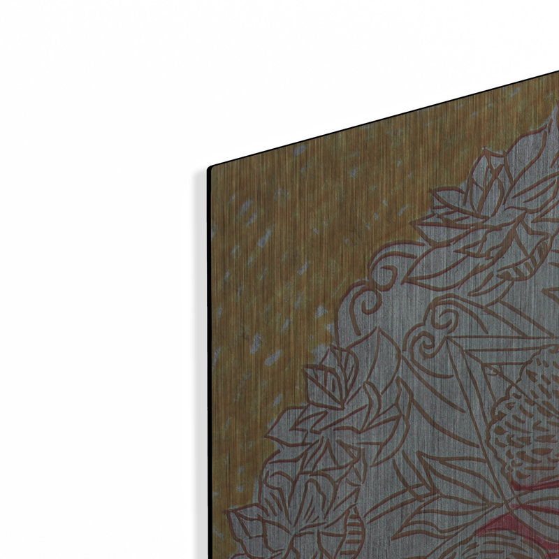 Art mural en métal Winston Porter «Starshine Mandala 3» par Candra Boggs, H 36 po x l 36 po