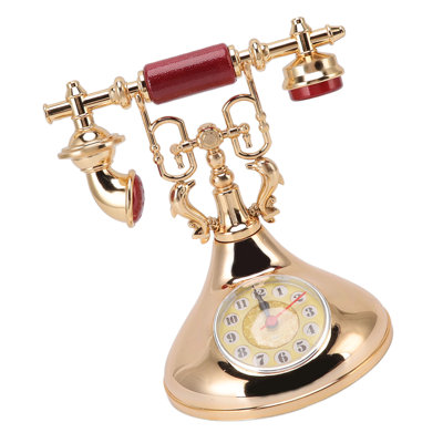 Réveil téléphonique vintage, unique, élégant et précis, idéal comme décoration de chevet pour la maison, un café ou un bureau (YF020 2).