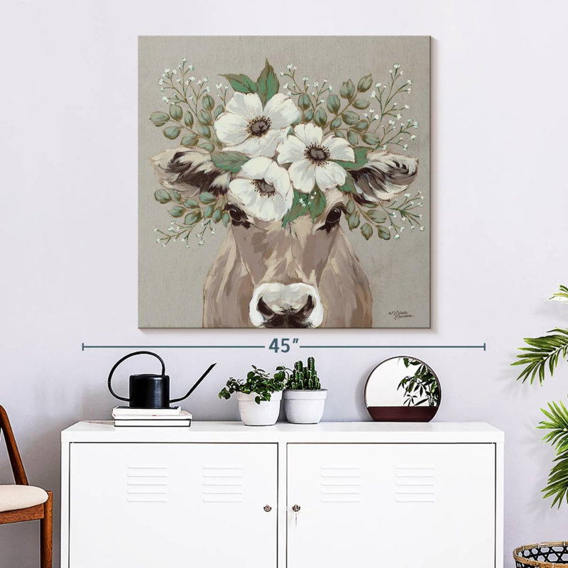 Flora la vache Jersey, H 33 po x l 33 po
