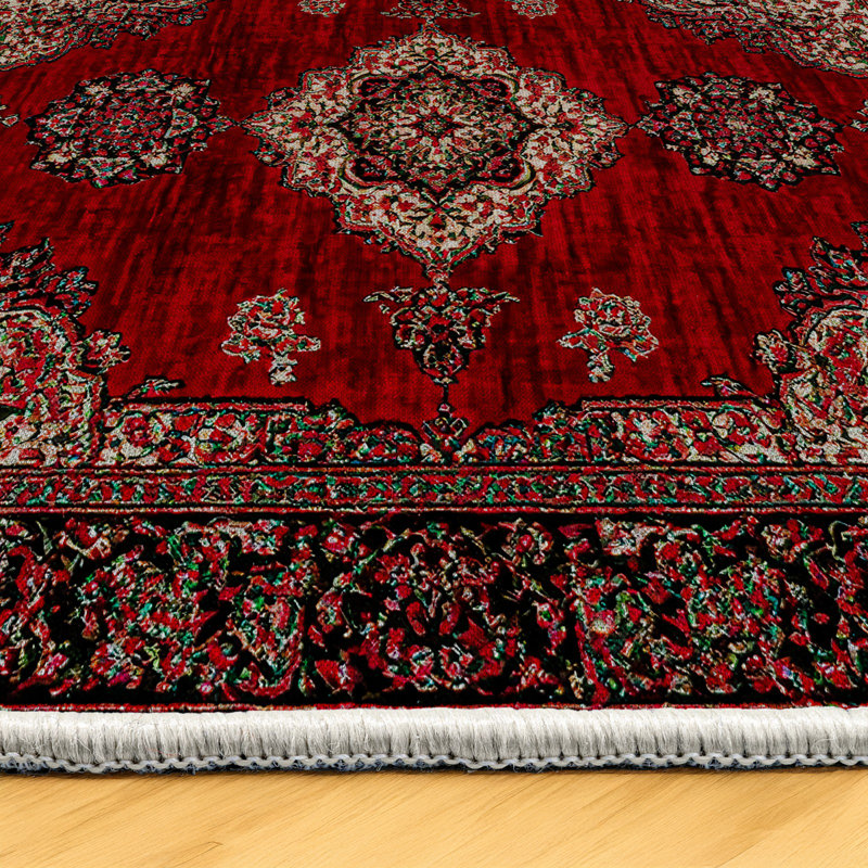 Tapis en coton imprimé chenille Guria, Rectangle 3 pi 4 po x 6 pi 7 po