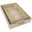 Cole And Grey Mango Wood Tray With Silver Beaded Rim