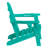 Dauji Oversize Adirondack Chair Weather-Resistant Foldable Patio Chair Wood Texture Fire Pit Chair With Cup Holder-1353010810