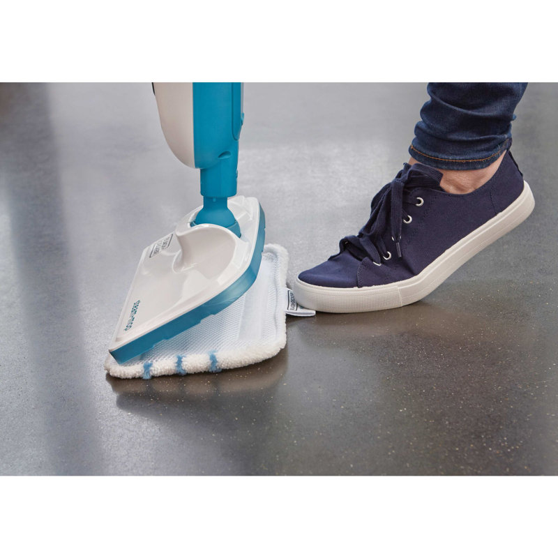 Vadrouille à vapeur pour plancher dur NOIR + DECKER, blanc