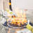 5-Piece Outdoor Aluminum Fire Pit Set With CSA Certified 50,000 BTU Table, PE Rattan Armchairs With Cushions