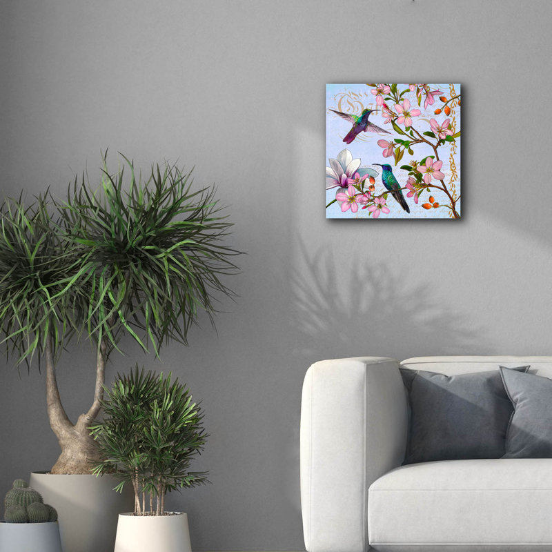 «Hummingbird Botanical» par Art Licensing Studio, art mural sur toile