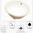 Quality Ceramic Oval Sink - 19X16 Inches, White, Undermount With Overflow, Stain- White Bathroom Overflow 19"X16", Oval, Stain-, Upgrade