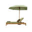 Maiorano Outdoor Teak Chaise Lounge