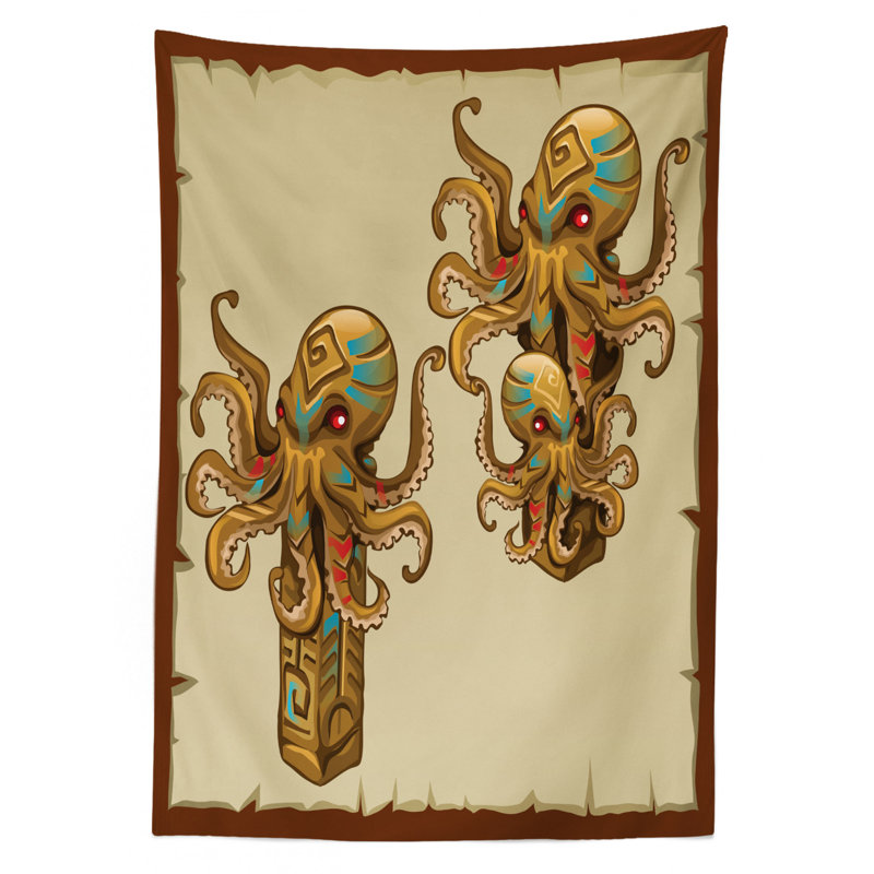 Octopus Tablecloth, 70" L x 52" W