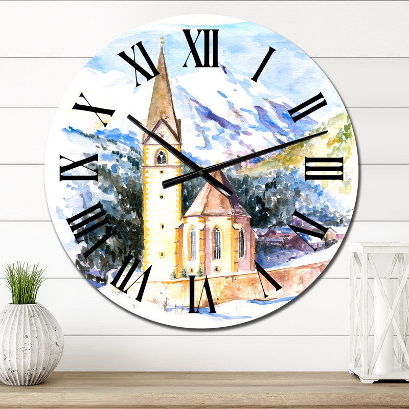 Petite horloge murale Mid-Century, Petit