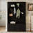 Retro Hall Tree with Adjustable Shelves,Arched Entryway Storage Bench with 3 Cabinets-1992570900