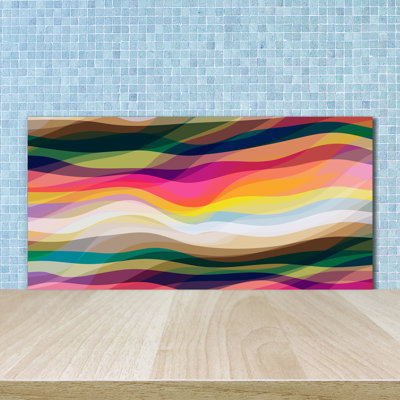 50cm W x 100cm L Glass Peel and Stick Panel