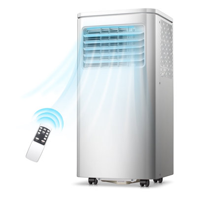 Climatiseur portatif - 450 pieds carrés Pi. Couverture, 4 en 1, refroidissement puissant, mode veille, minuterie 24H, ensemble de fenêtre pour chambre / appartement