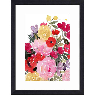«Rainy Day Bouquet I» par Grace Popp - peinture encadrée