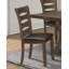 Ensemble de chaises d'appoint en bois de style transitionnel 2 pièces
