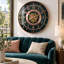 THE GEARS CLOCK Wall Clock with Real Moving Gears SD-LI_ 24 in Round GOTHENBURG