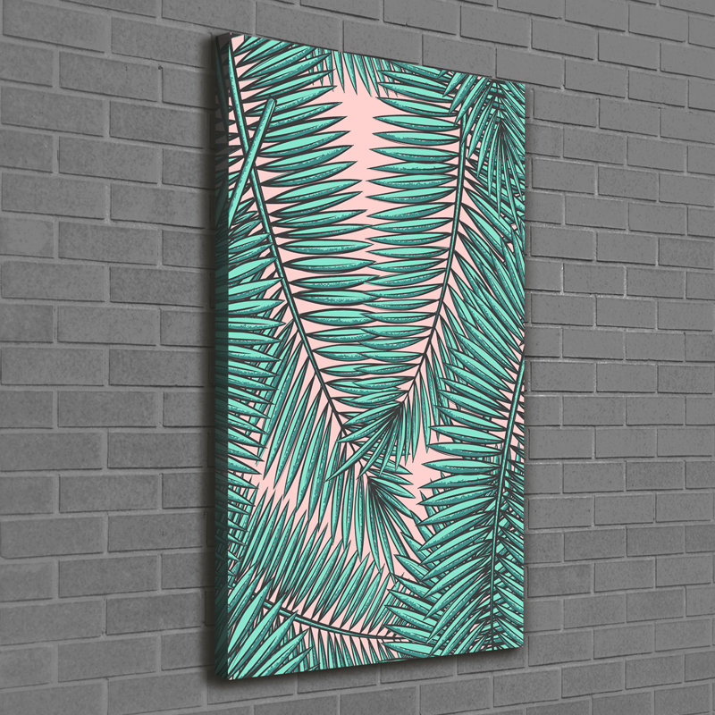Leaves Of Palm - Wrapped Canvas Print