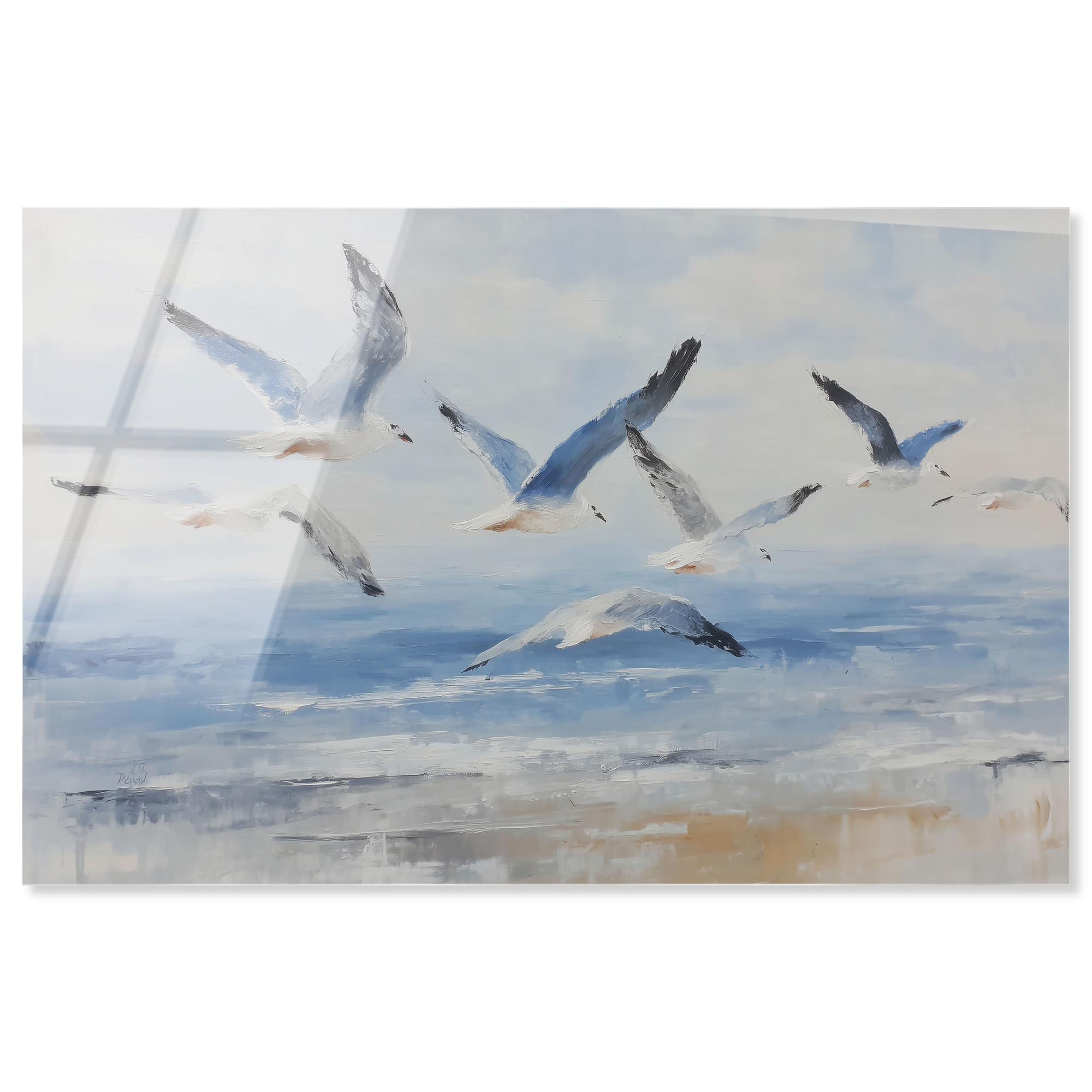 House of Hampton Seagulls in Flight I Acrylic Print Coastal Wall Decor ...
