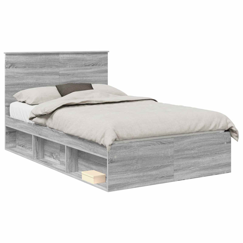 Bed, Small Double (4'), Grey Sonoma