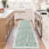 Floral Machine Washable Rug for Living Room Low Pile Foldable Thin Non Slip Carpet Stain Resistant Non Shedding Floor Cover for Kids Bedroom Nursery