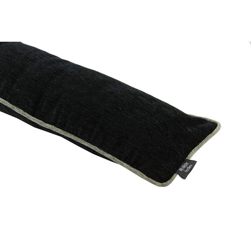 Alston Fabric Draught Excluder, Black/Grey