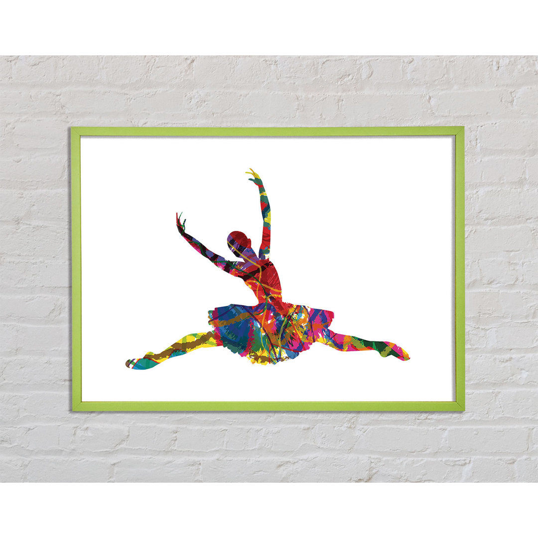 Eron Rainbow Ballerina 2 - Einzelner Bilderrahmen Kunstdrucke