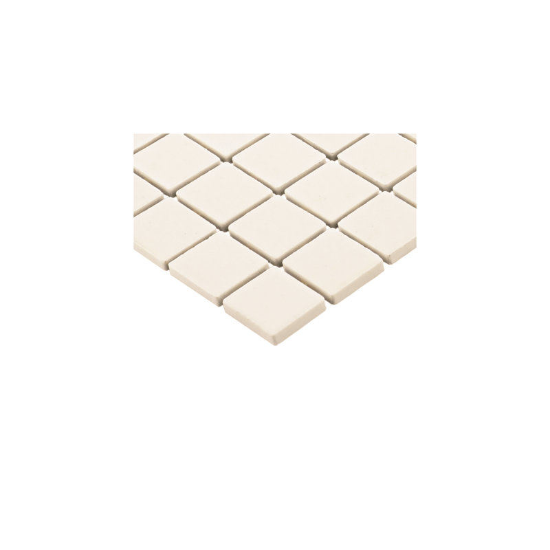 Daltile Keystones 1" x 1" Mosaic Tile (12 PCS Per Carton) (24.00 SQFT Per Carton), Arctic White, 1" x 1", Mosaic