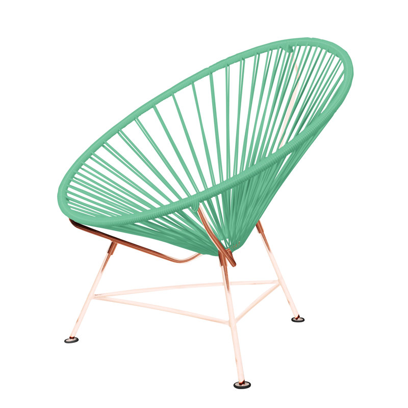 Innit Indoor Handmade Lounge Chair, Seafoam/Copper