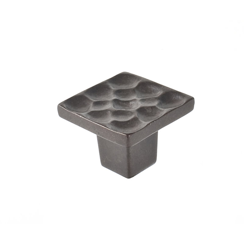 Pomegranate Square Knob, Oil Rubbed Bronze, 0.875" H x 0.875" W x 1" D