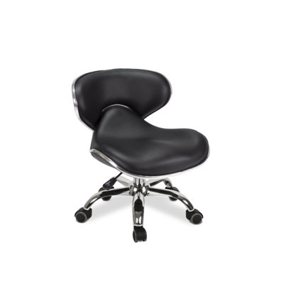 Waimes Backed Adjustable Height Ergonomic Lab Stool