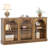 63-Inch Long Farmhouse Wooden Rectangular Entryway Console 3 Tier Storage Sofa Table Behind Couch-323116227