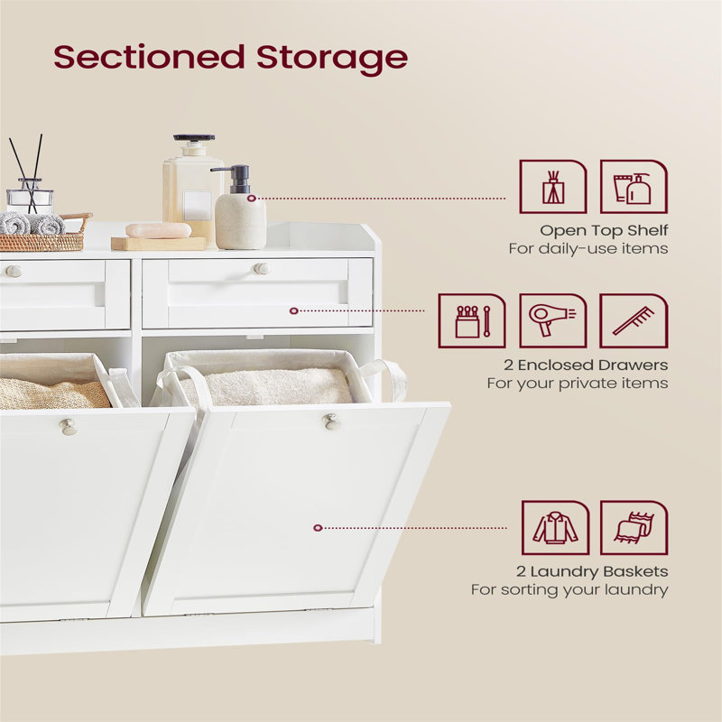 Foskey Wood Laundry Basket