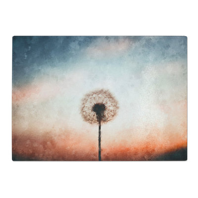 Tempered Glass Dandelion Chopping Board