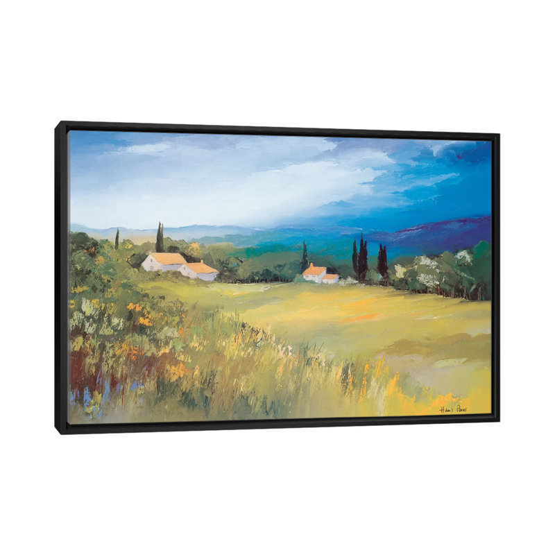 «Somewhere in the South II», reproduction sur toile, H 18 po x l 26 po x P 1,5 po, Toile encadrée noire, Pas de tapis