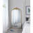 66" X 36" Full Length Mirror, Arched Mirror Hanging Or Leaning Against Wall, Large Gold Mirror For Living Room