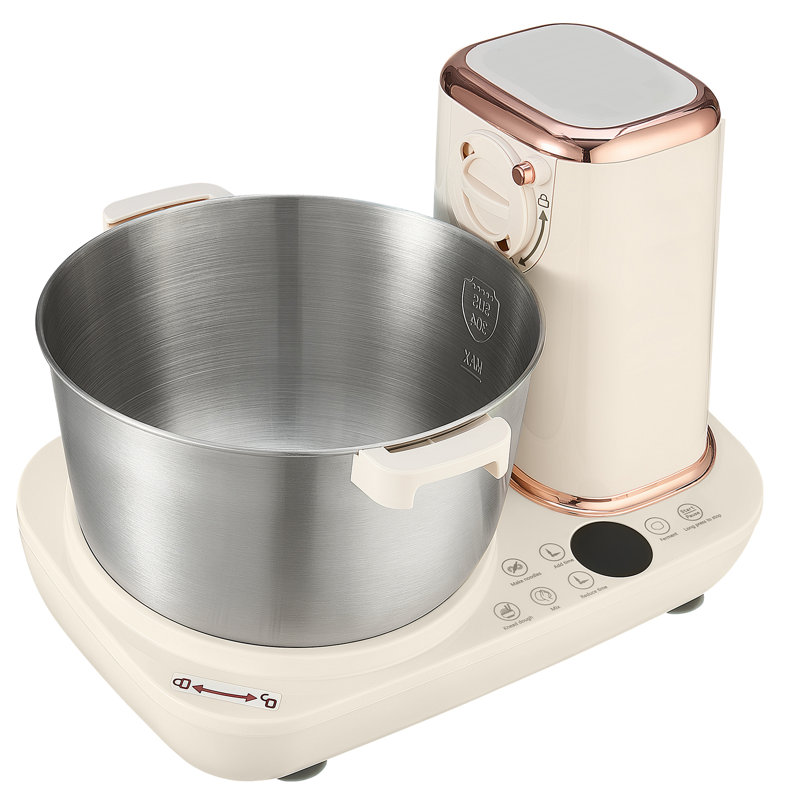 5.3 Quart Electric Dough Mixer with Ferment Function, Ideal for Pizza, Pasta, Sourdough, and Noodles, 304 Stainless Steel Bowl, Timer, Face-Up Control Panel, Household Kneading Machine