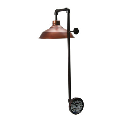 Metal Wall Sconce with Round Shade