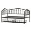 Le lit de jour avec tiroirs de rangement offre une fabrication durable et un style polyvalent pour les chambres d'amis-158828750