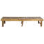 Chaise longue inclinable simple en acacia avec coussins de 75,2 po de longueur Matheny-15844680