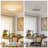 Modern Linen Drum Flush Mount Ceiling Light With 5- 5-Cct-1620556190