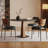 Black Round Sintered Stone Dining table-1950163022