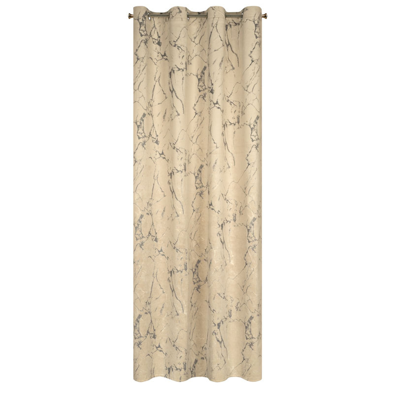 Adarian Blackout Curtains Single Panel, Cream