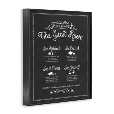 The Guest Room Guide by Lettered and Lined - Textual Art Print on Canvas