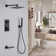 Thermostatic Complete Shower System with Rough in-Valve Rain Shower Heads