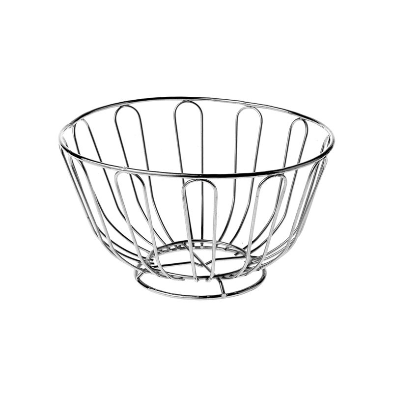 24cm Fruit Basket in Chrome
