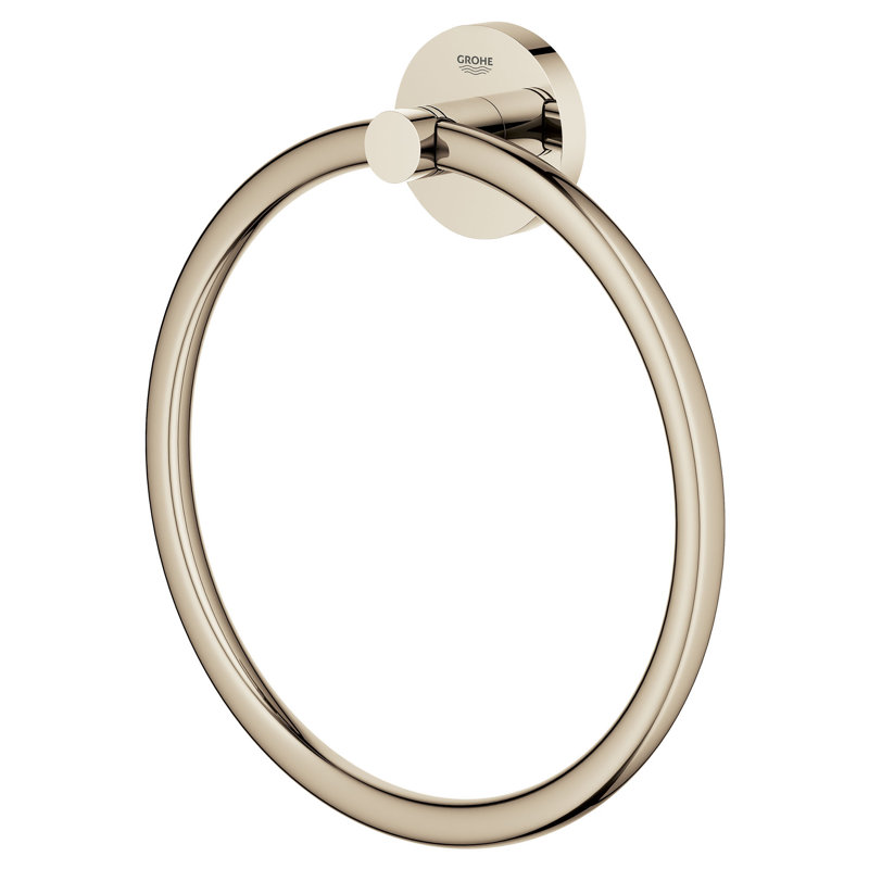 ESSENTIAL 8" Towel Ring, Polished Nickel
