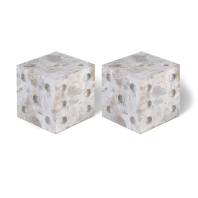 Dice Marble Abstract Figurines & Sculptures
