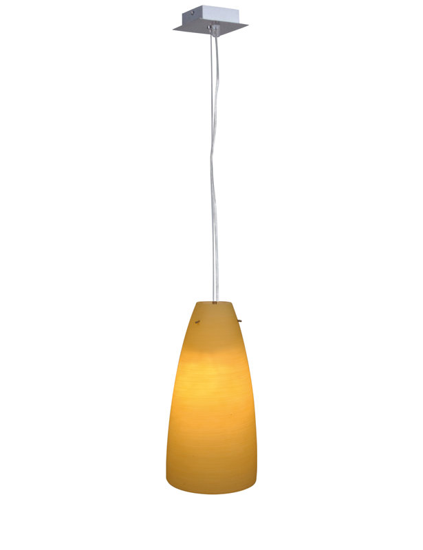 Garner 1 - Light Chrome Pendant, Diameter: 20cm, Beige