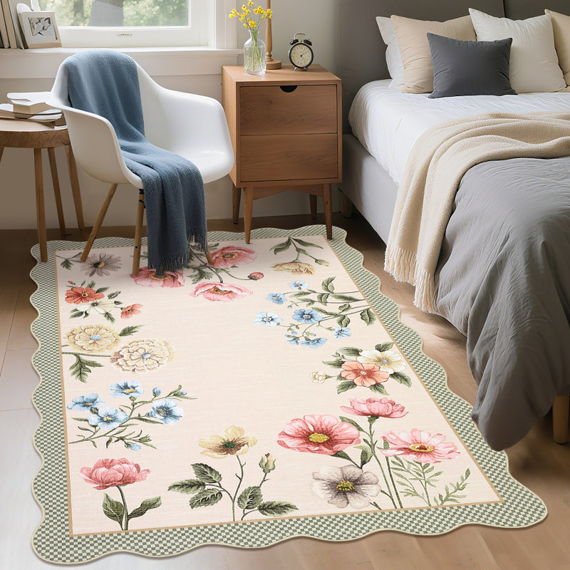 Tapis Farmhouse Floral, Rectangle 10 pi x 13 pi