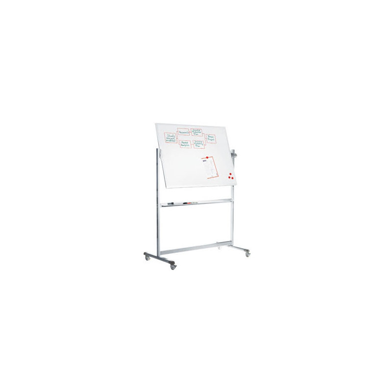 Tableau blanc sur pied magnétique de mode autonome, h 6 pi x l 7 pi