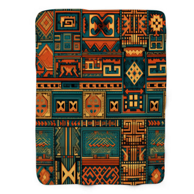 Ethnic Whirl - 1 Piece Premium Blanket